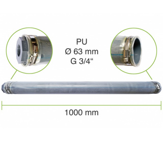 Rohrbelüfter mit Polyurethan-Membrane - Verbindung